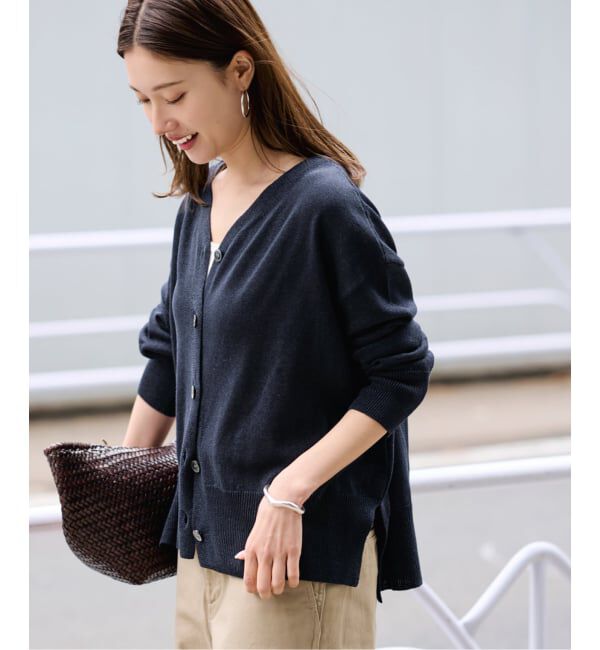 FRAMeWORK「ペーパーコットン Vカーディガン」|カーディガン|