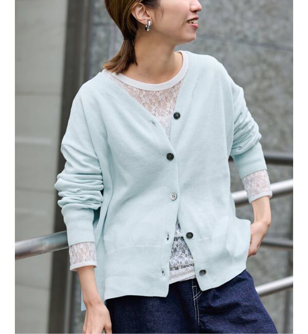 FRAMeWORK「ペーパーコットン Vカーディガン」|カーディガン|