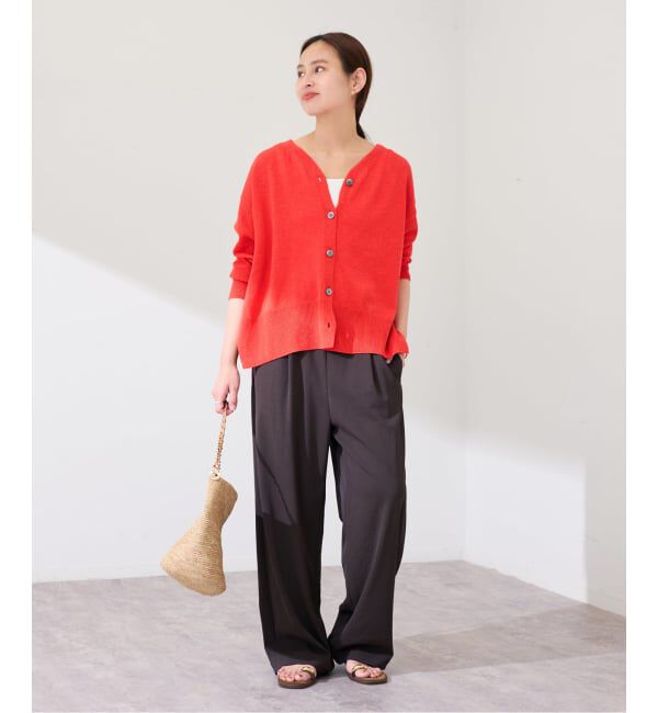 FRAMeWORK「ペーパーコットン Vカーディガン」|カーディガン|