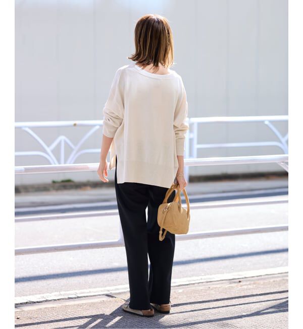 FRAMeWORK「ペーパーコットン Vカーディガン」|カーディガン|