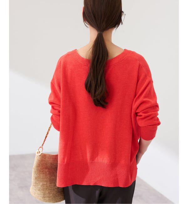 FRAMeWORK「ペーパーコットン Vカーディガン」|カーディガン|