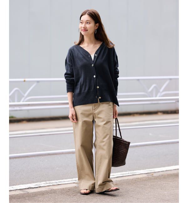 FRAMeWORK「ペーパーコットン Vカーディガン」|カーディガン|