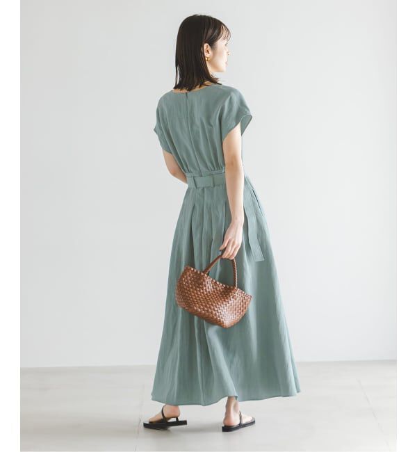 NOBLE「《予約》ベルテッドフィット&フレアワンピース」|ワンピース|