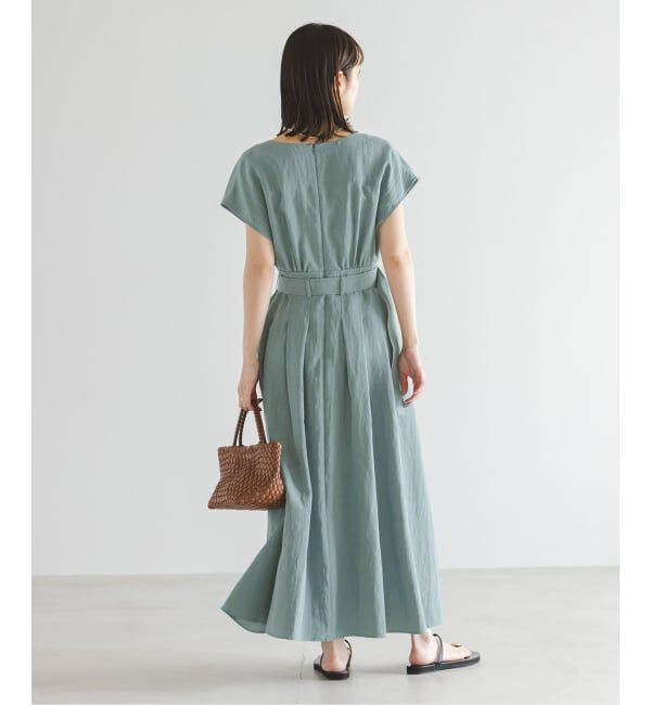 NOBLE「《予約》ベルテッドフィット&フレアワンピース」|ワンピース|