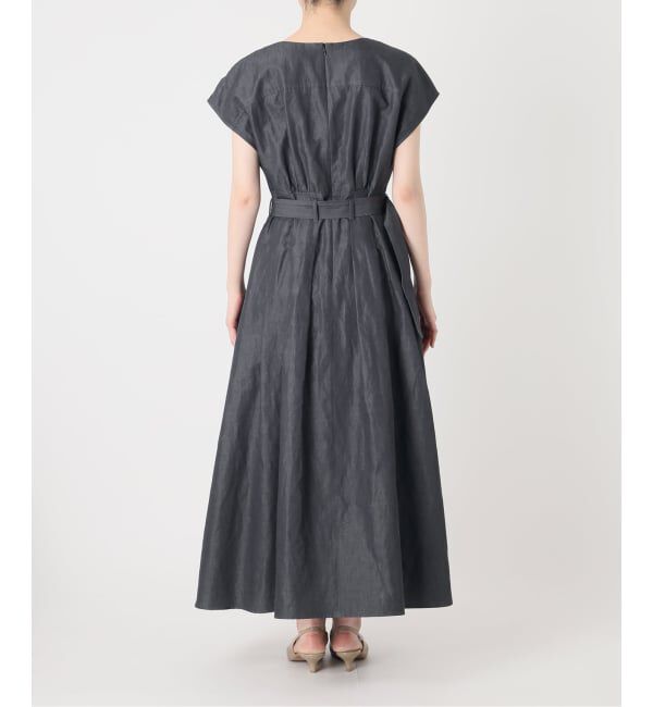 NOBLE「《予約》ベルテッドフィット&フレアワンピース」|ワンピース|