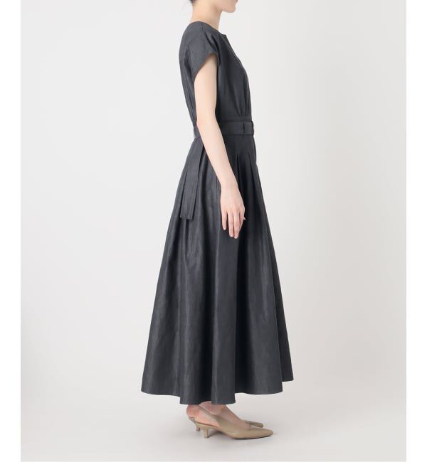 NOBLE「《予約》ベルテッドフィット&フレアワンピース」|ワンピース|