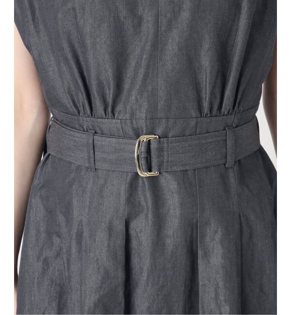 NOBLE「《予約》ベルテッドフィット&フレアワンピース」|ワンピース|