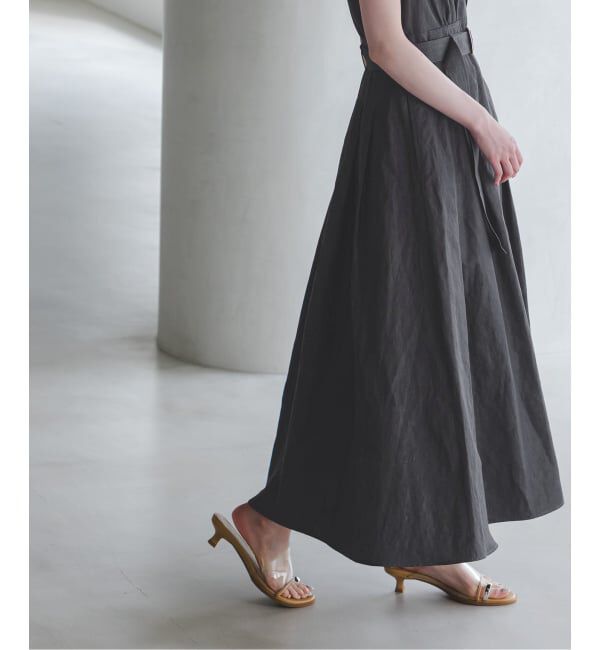 NOBLE「《予約》ベルテッドフィット&フレアワンピース」|ワンピース|