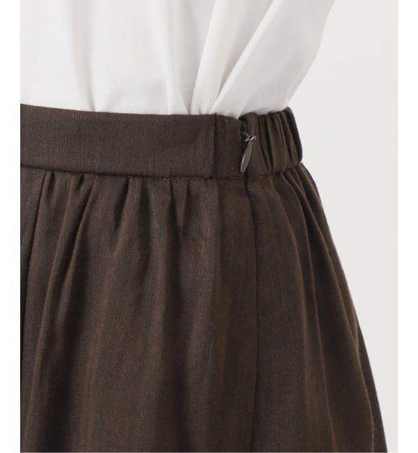 Spick and Span「《セットアップ可 / 予約》ラミーブレンドギャザーフレアスカート」|スカート|