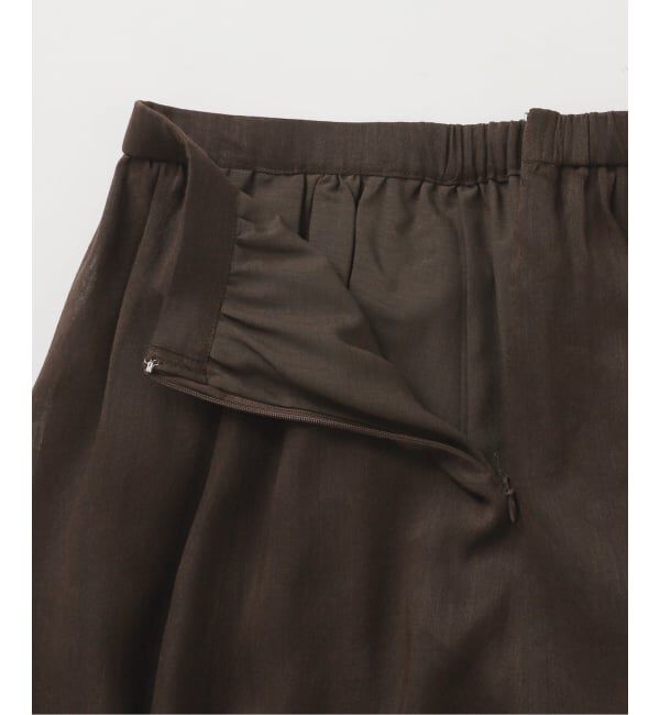 Spick and Span「《セットアップ可 / 予約》ラミーブレンドギャザーフレアスカート」|スカート|