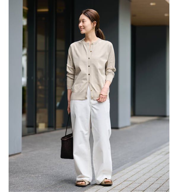 FRAMeWORK「CO/PL 18Gクルーカーディガン」|カーディガン|