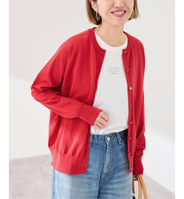 FRAMeWORK「CO/PL 18Gクルーカーディガン」|カーディガン|