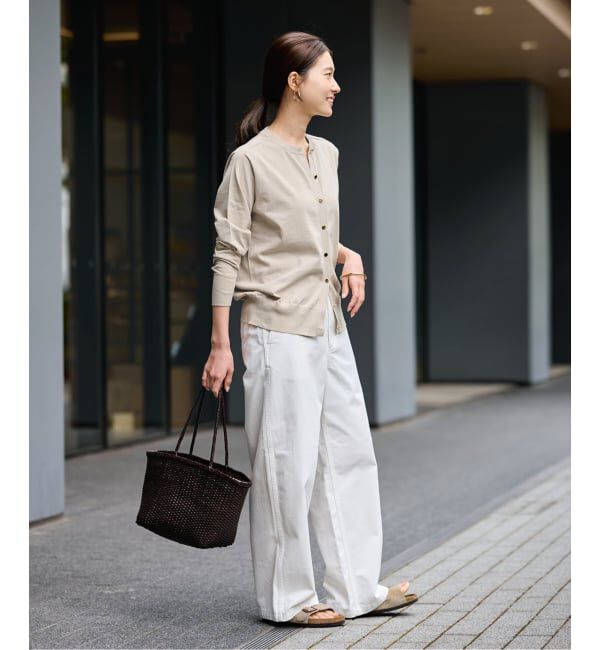 FRAMeWORK「CO/PL 18Gクルーカーディガン」|カーディガン|