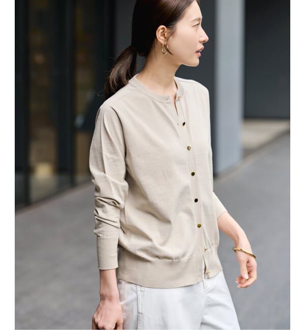 FRAMeWORK「CO/PL 18Gクルーカーディガン」|カーディガン|