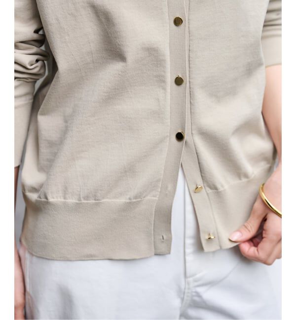 FRAMeWORK「CO/PL 18Gクルーカーディガン」|カーディガン|