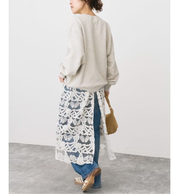 Spick and Span「《新色有り / 追加予約》コードエンブロイダリーチュールレイヤースカート」|スカート|