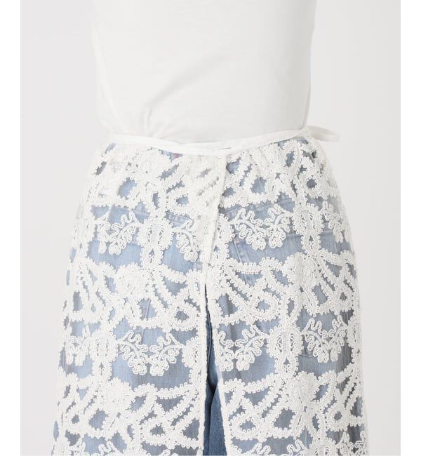 Spick and Span「《新色有り / 追加予約》コードエンブロイダリーチュールレイヤースカート」|スカート|