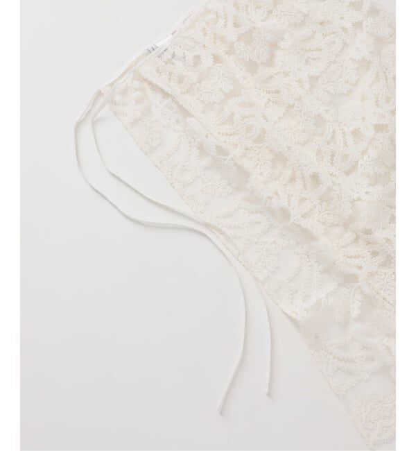 Spick and Span「《新色有り / 追加予約》コードエンブロイダリーチュールレイヤースカート」|スカート|