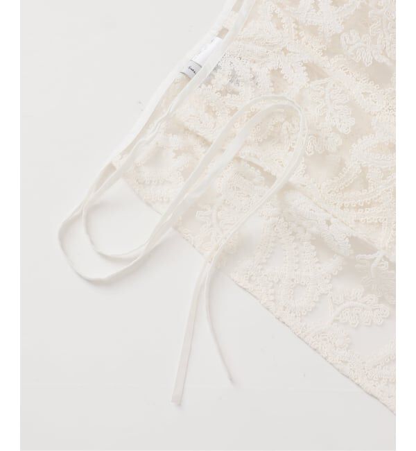 Spick and Span「《新色有り / 追加予約》コードエンブロイダリーチュールレイヤースカート」|スカート|