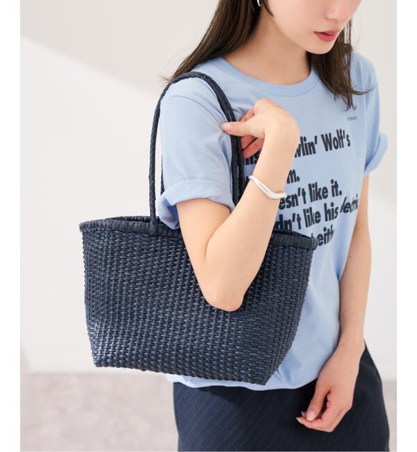 FRAMeWORK「≪予約≫DRAGON/ドラゴン B.WEAVE SMALL」|トートバッグ|ネイビー