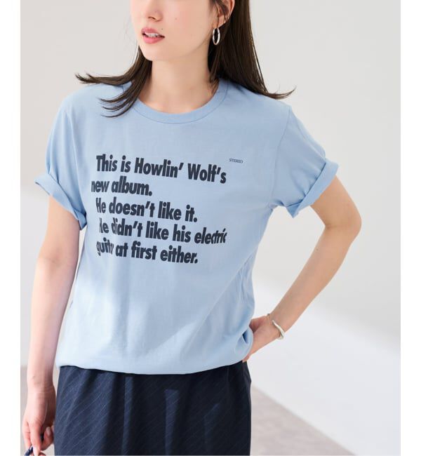 FRAMeWORK「≪予約≫BLUESCENTRIC THIS IS HOWLIN TEE」|Tシャツ・カットソー|サックスブルー