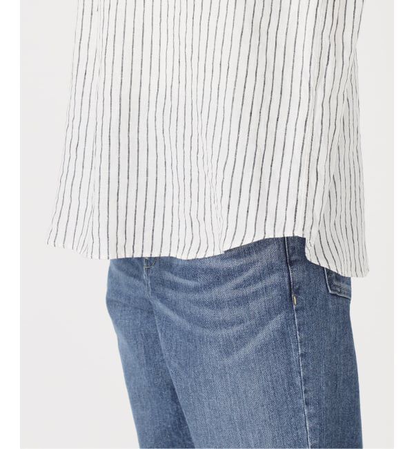 FRAMeWORK「≪追加予約≫フレンチリネンバンドカラーシャツ 2」|シャツ・ブラウス|