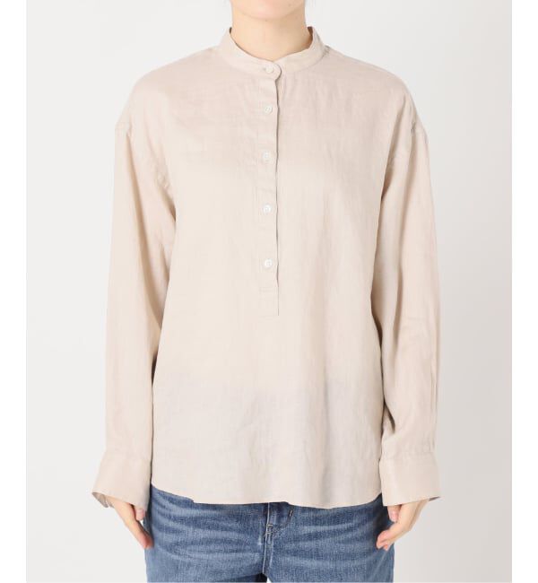 FRAMeWORK「≪追加予約≫フレンチリネンバンドカラーシャツ 2」|シャツ・ブラウス|