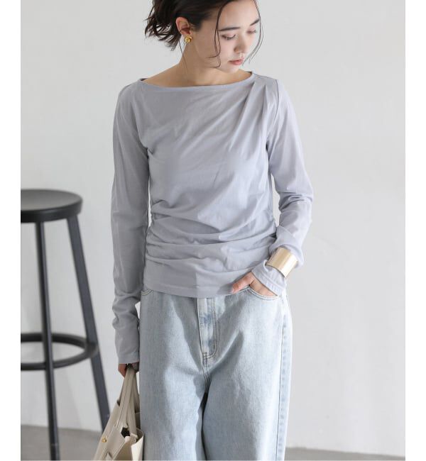  「【洗える】ドレープシアーカットソー」|Tシャツ・カットソー|