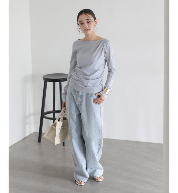  「【洗える】ドレープシアーカットソー」|Tシャツ・カットソー|