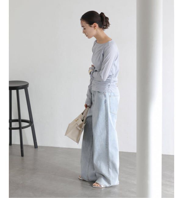  「【洗える】ドレープシアーカットソー」|Tシャツ・カットソー|