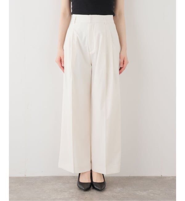  「【洗える】タックポケットワイドパンツ」|スラックス|