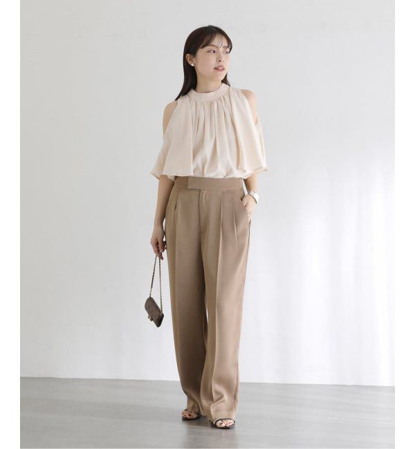  「《予約》2WAYショルダースリットブラウス」|シャツ・ブラウス|