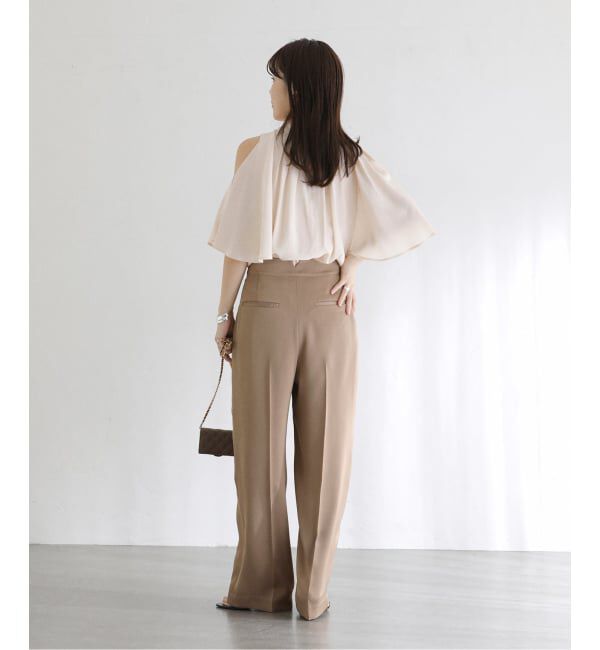  「《予約》2WAYショルダースリットブラウス」|シャツ・ブラウス|