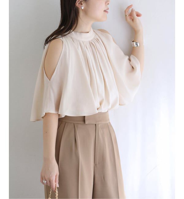  「《予約》2WAYショルダースリットブラウス」|シャツ・ブラウス|