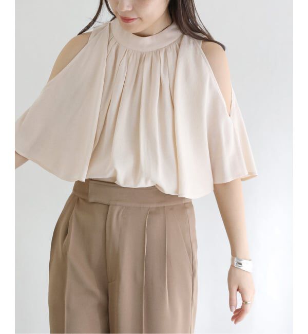  「《予約》2WAYショルダースリットブラウス」|シャツ・ブラウス|