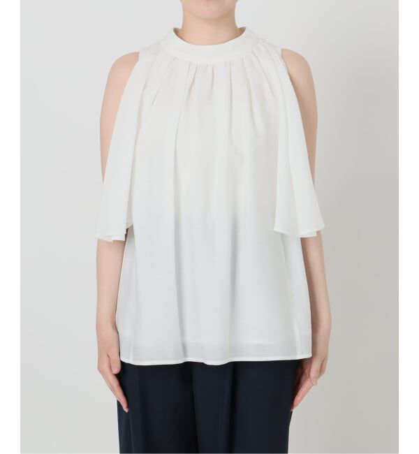  「《予約》2WAYショルダースリットブラウス」|シャツ・ブラウス|