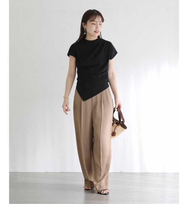  「《予約》【洗える】ドレープフレンチカットソー」|Tシャツ・カットソー|