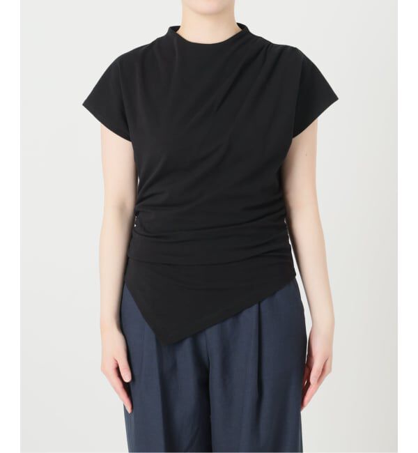  「《予約》【洗える】ドレープフレンチカットソー」|Tシャツ・カットソー|