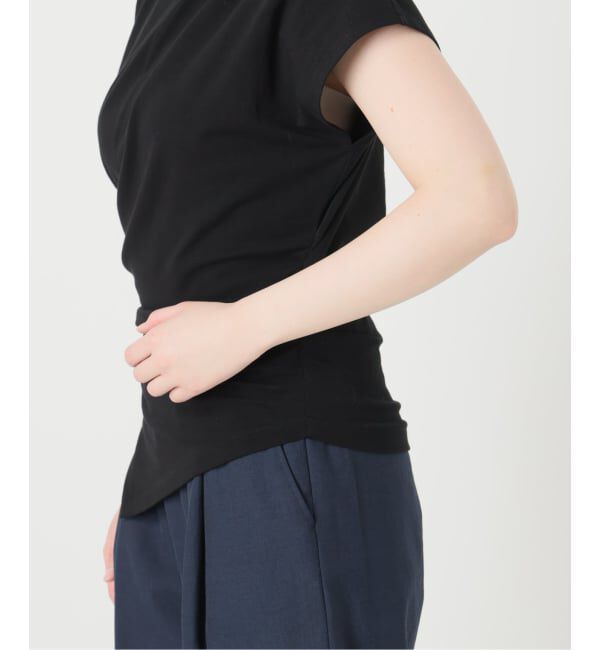  「《予約》【洗える】ドレープフレンチカットソー」|Tシャツ・カットソー|