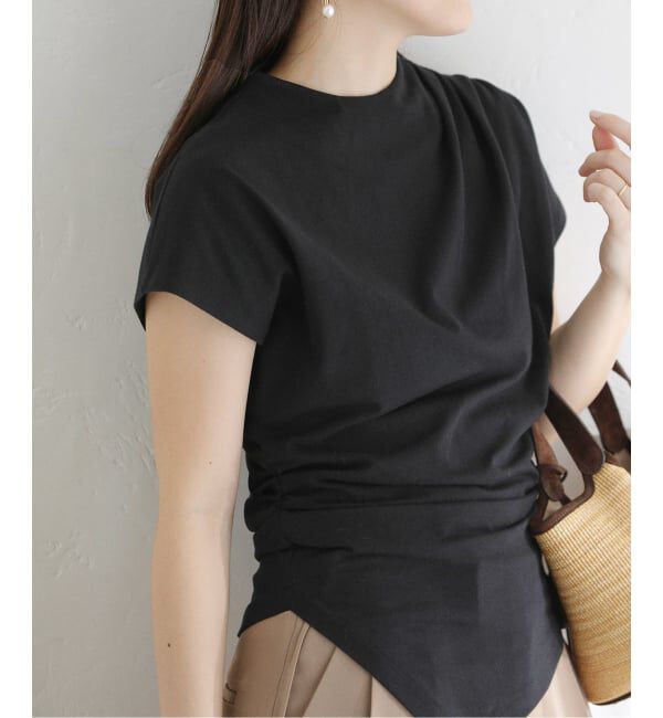  「《予約》【洗える】ドレープフレンチカットソー」|Tシャツ・カットソー|