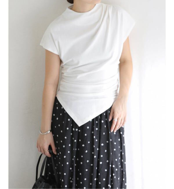  「《予約》【洗える】ドレープフレンチカットソー」|Tシャツ・カットソー|