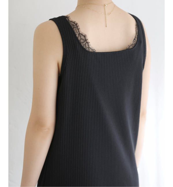  「《予約》【洗える】2WAYレースリブワンピース」|ワンピース|