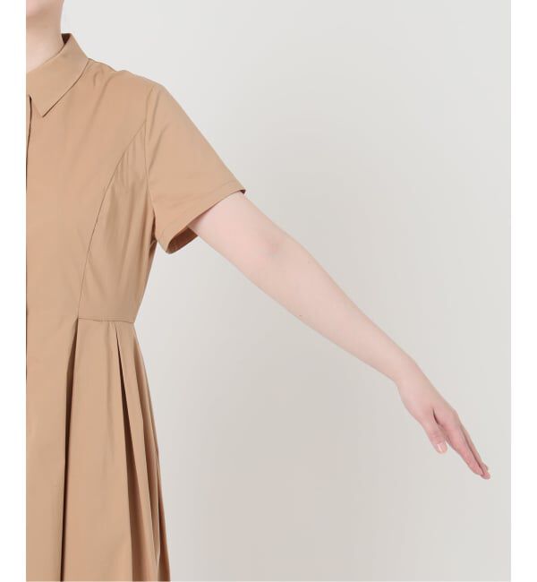  「《予約》【洗える】タックシャツワンピース」|ワンピース|