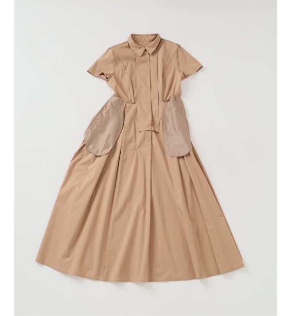  「《予約》【洗える】タックシャツワンピース」|ワンピース|