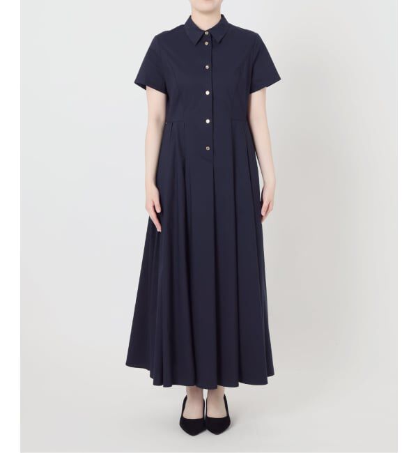  「《予約》【洗える】タックシャツワンピース」|ワンピース|