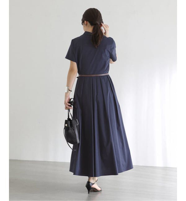  「《予約》【洗える】タックシャツワンピース」|ワンピース|