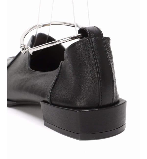 GRISE「《追加》GRISEレザースクエアクロスシームアンクルフラット」|その他|