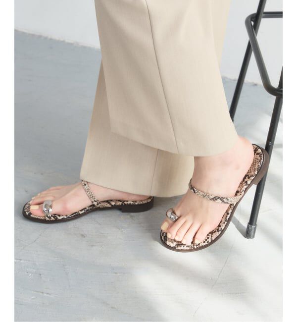  「《追加予約》メタルサムリングサンダル」|サンダル|