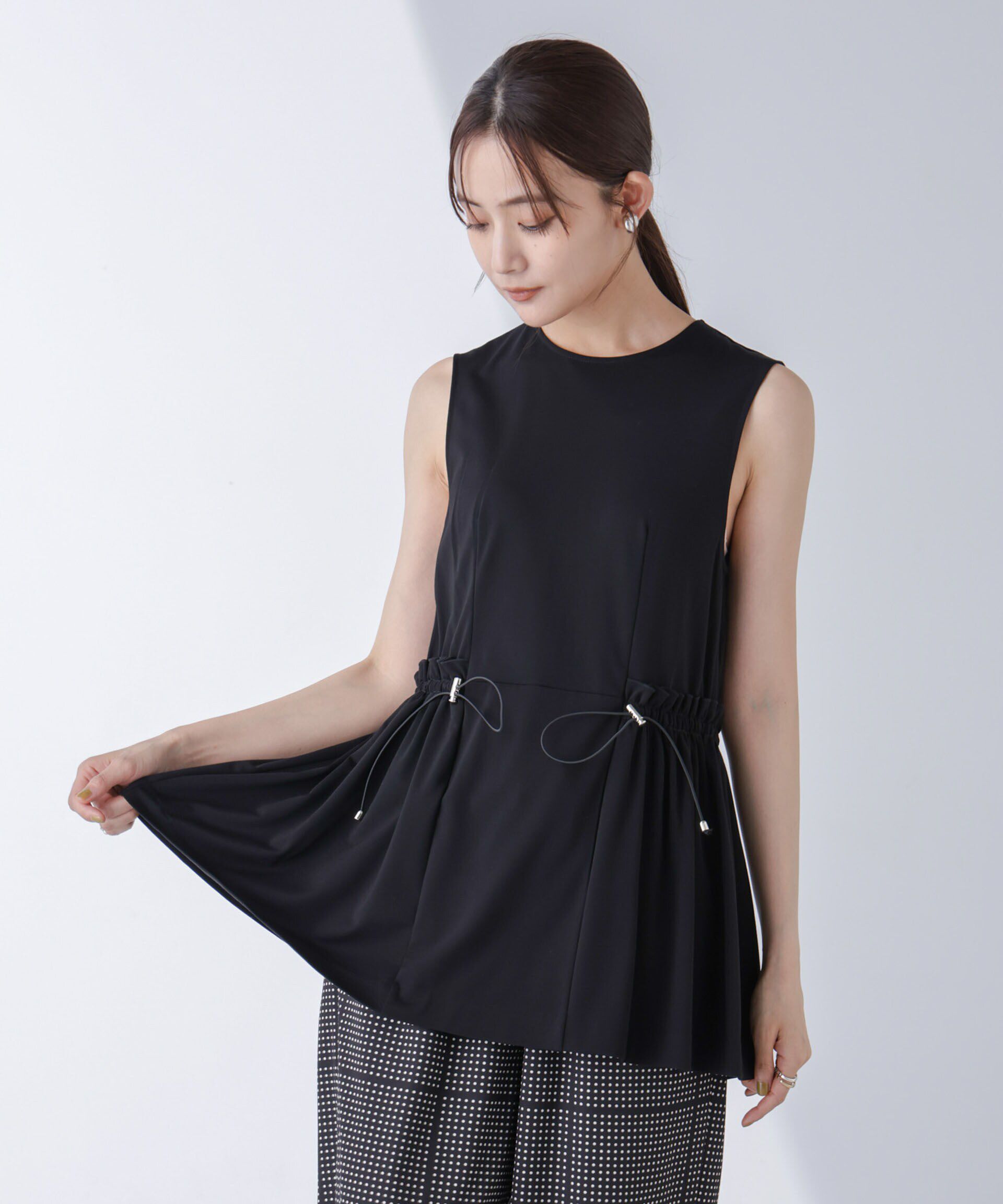 nano･universe「AtPARK＆DAILYWEAR/サイドドロストトップス（セットアップ可）」|Tシャツ・カットソー|