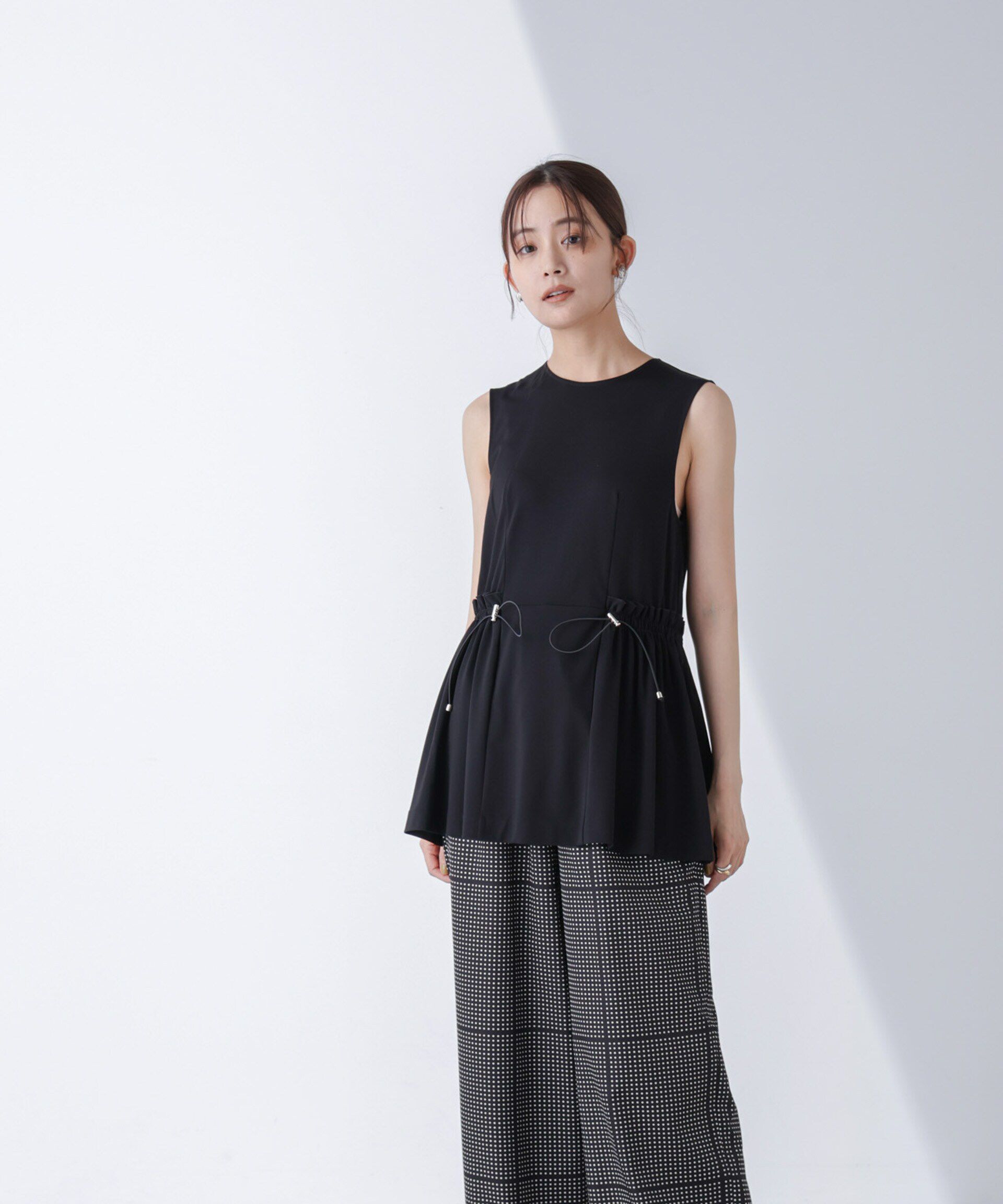 nano･universe「AtPARK＆DAILYWEAR/サイドドロストトップス（セットアップ可）」|Tシャツ・カットソー|